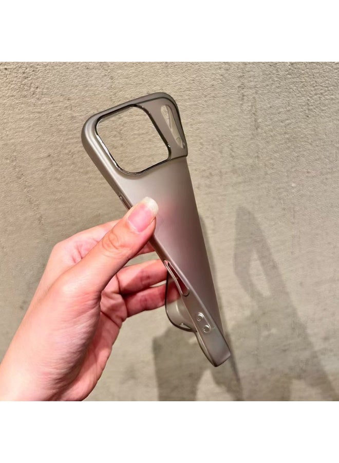 سيستار جراب Ice Mist فائق النحافة لهاتف iPhone 17PRO جراب شفاف باللونين الأسود والأبيض (قطعتان) - Image 4