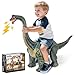 Twinkoo Dinosaur Ride On Toy Cars for KidsTwinkoo Realistic Brachiosaurus Push Car with Three Sound EffectsSound and Light Effects PP Wheels for IndoorOutdoor PlayBest Gift for KidsBrachiosaurus - Image 2