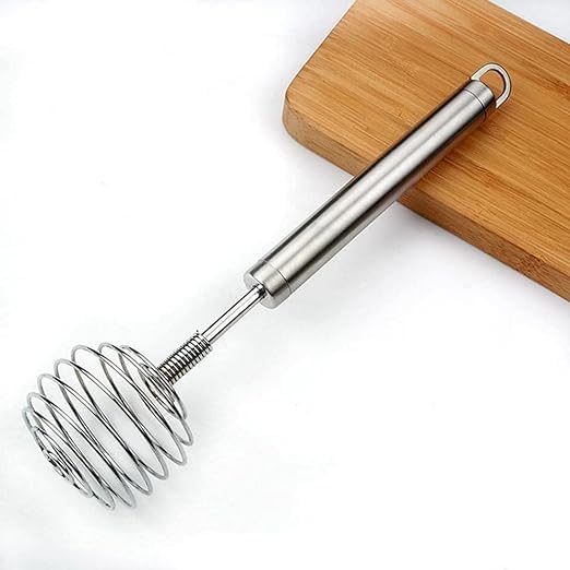 SPRADE SPRADE 1PCS Handheld Wire Egg Stainless Steel Balloon Galaxy Spring Whisk Hand Egg Mixer Eggbeater Whisking Blender Stirring Beater Milk Cream Frother Flour Stirrer for Family Restaurant Kitchen - Image 1