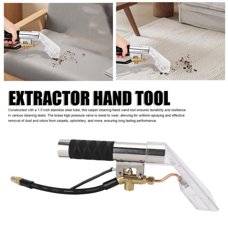 Clear Head Carpet Cleaning Extractor Hand Tool For Upholstery And Auto Detailing - Image 5