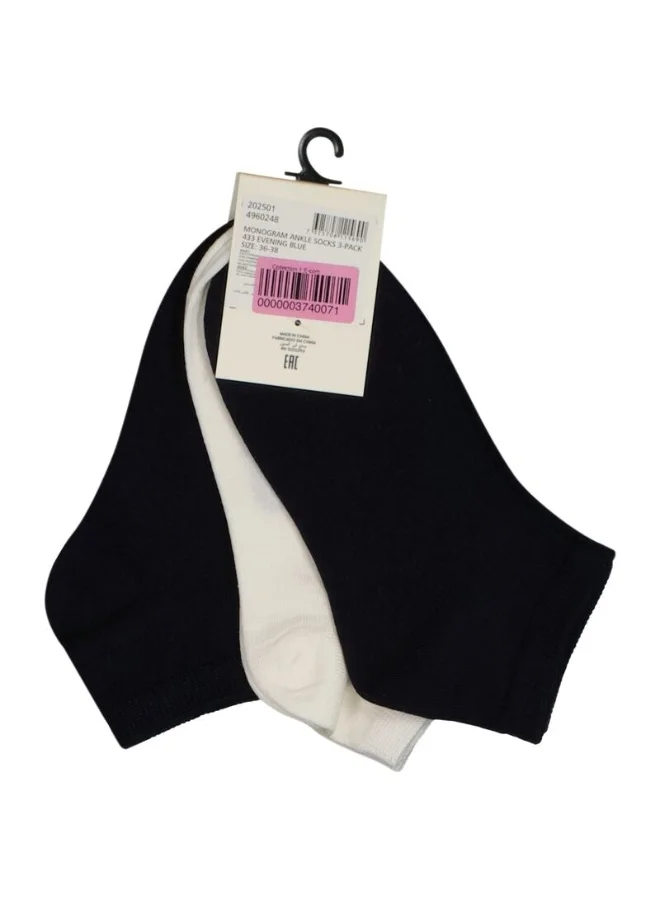 غانت Gant Monogram Ankle Socks 3-Pack