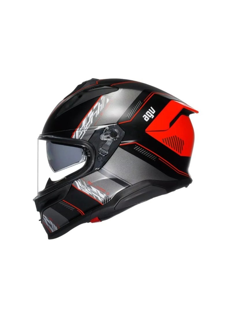 AGV K7 E2206 MPLK KYBER MATT BLACK/RED Helmet - Image 1