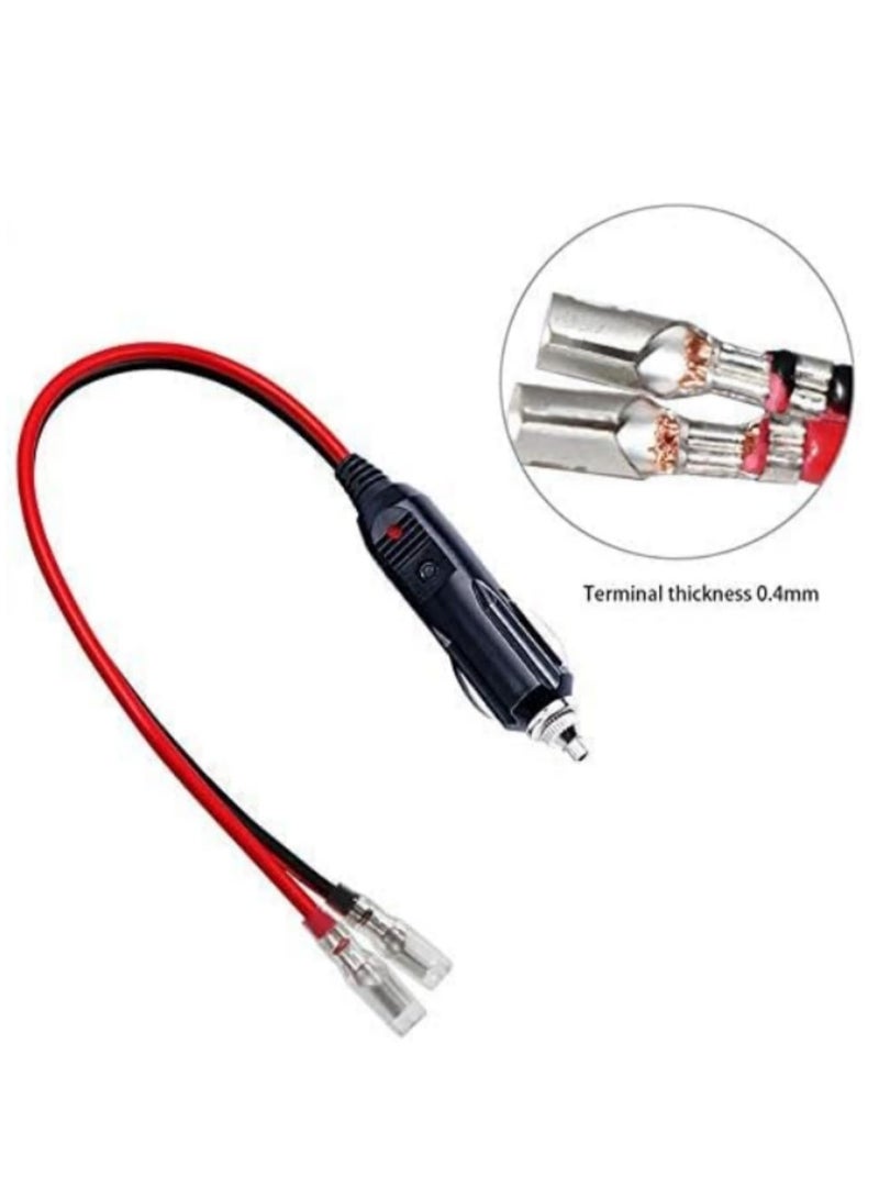 12V Cigarette Lighter Plug Fused Replacement Cigarette Lighter Male Plug with Leads CB Radio Cigarette Lighter Adapter for Car Vehicle Mobile Radio  - Image 3
