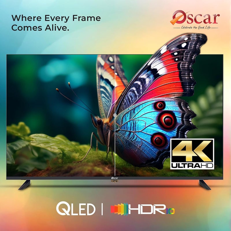 تلفزيون أوسكار بحجم 50 بوصة، دقة 4K عالية الوضوح، ذكي، بنظام تشغيل LG webOS، تصميم بدون إطار، دعم لتقنية HDR10، التحكم الصوتي، واي فاي وبلوتوث، شاشة LED عالية الوضوح بدقة 3840×2160 - OS50QLEDW - Image 4