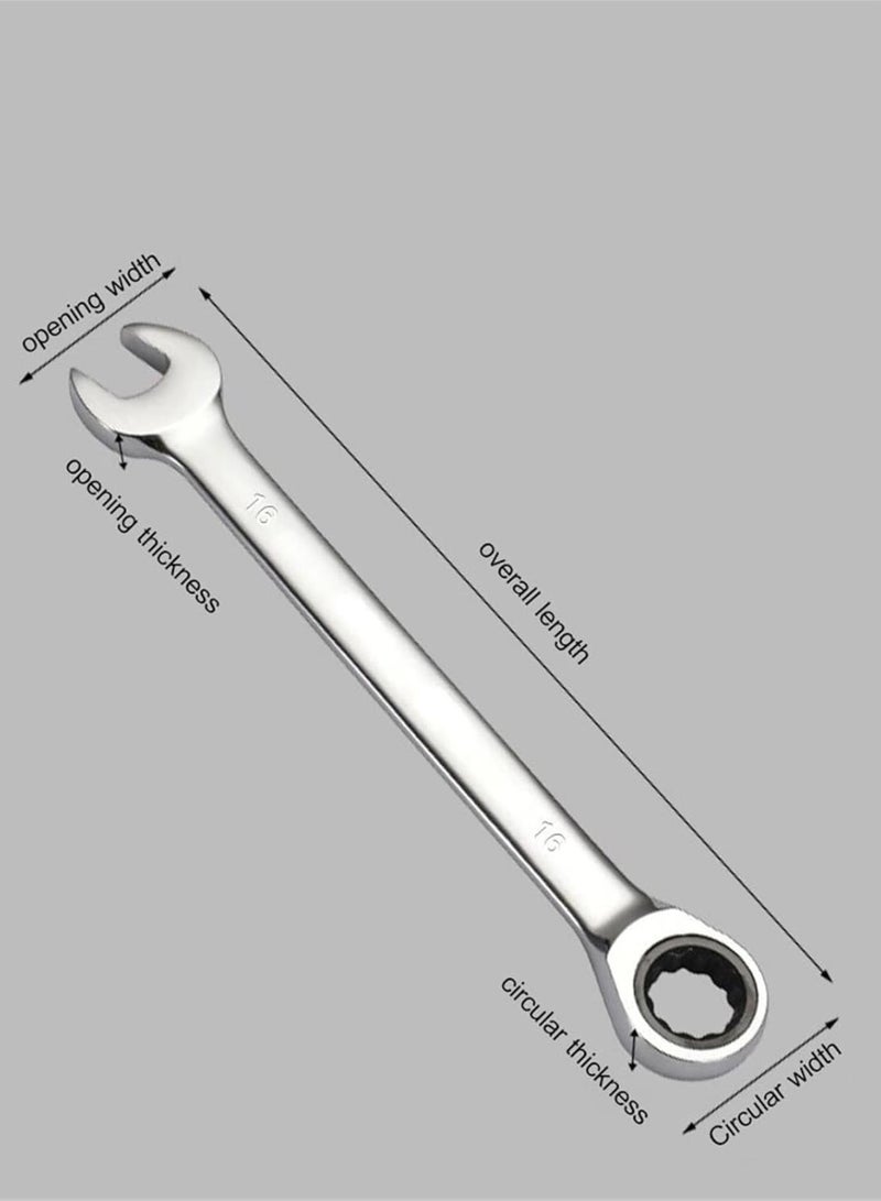 GGOOT Wrench,Spanner Sets Universal Ratchet Wrench 72 Tooth Gear Ring Torque Socket Repair Hardware Tools Multifunctional Anti Slip Durable(10mm) - Image 5
