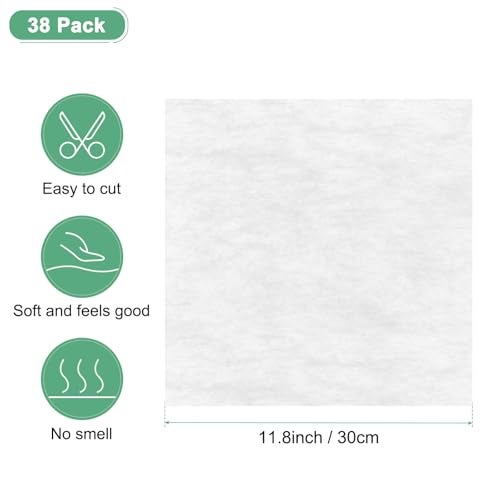 M METERXITY 38-Sheet Korean Cotton Wrapping Flower Paper, 11.8 Inch Waterproof Floral Wrapping Cotton Paper for Bouquets/Gift Packaging [White] - Image 3