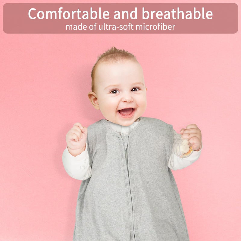 GUNTAIL Crib Sheets for Boys Girls,100% Cotton Fitted Crib Sheet 2 Pack for Standard Crib and Toddler Mattress, Super Soft Breathable Baby Sheet 28x52x8in (Purple & Pink) - Image 2