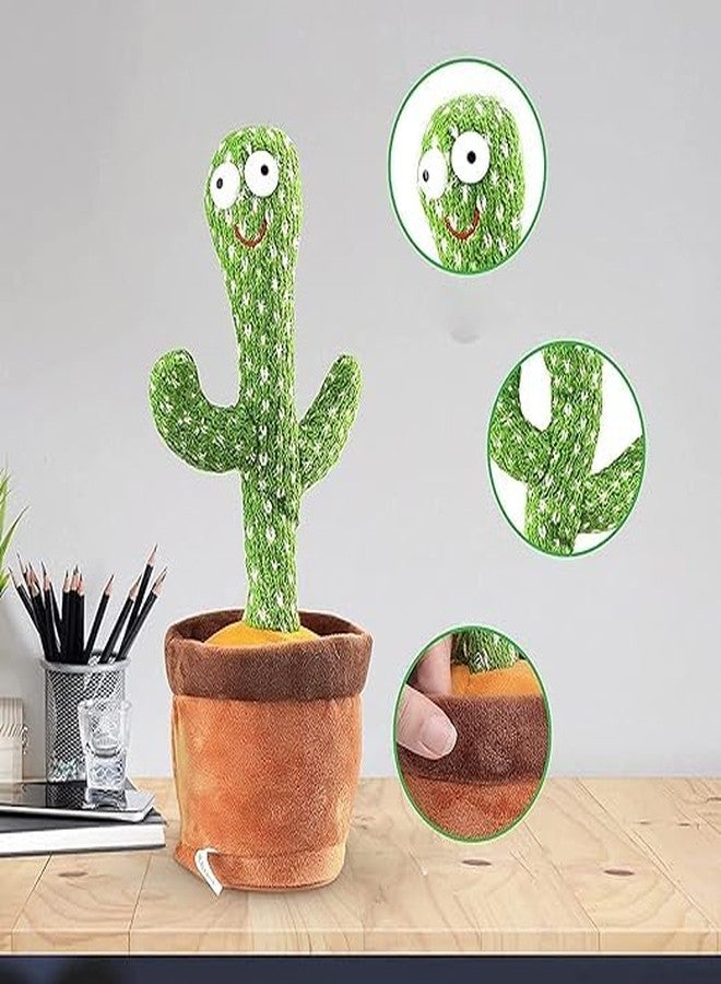 Swimero,Cactus Toy with Dancing, Lighting,Singing, Recording and Repeat Your Words, Lights Cactus Toy for Kids (Dance Multi) - Image 2