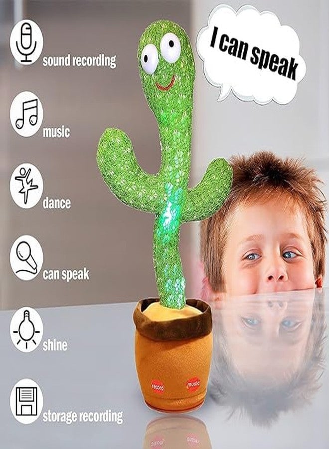 Swimero,Cactus Toy with Dancing, Lighting,Singing, Recording and Repeat Your Words, Lights Cactus Toy for Kids (Dance Multi) - Image 4