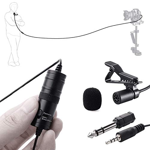 Boya by-M1 Auxiliary Lavalier Microphone Lapel Clip-on Microphone, Omnidirectional Electret Condenser Mic, TRRS 3.5mm Jack, 6.7 Meter Extreme-Long Cable, for Smartphones, DSLR, Camcorders (Black) - Image 3
