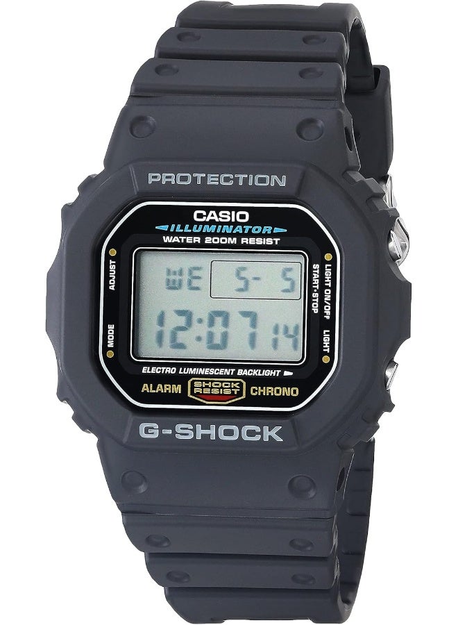 G-SHOCK G-Shock Casio Watch - DW-5600E-1VDF Grey Dial, Black Band - Image 3