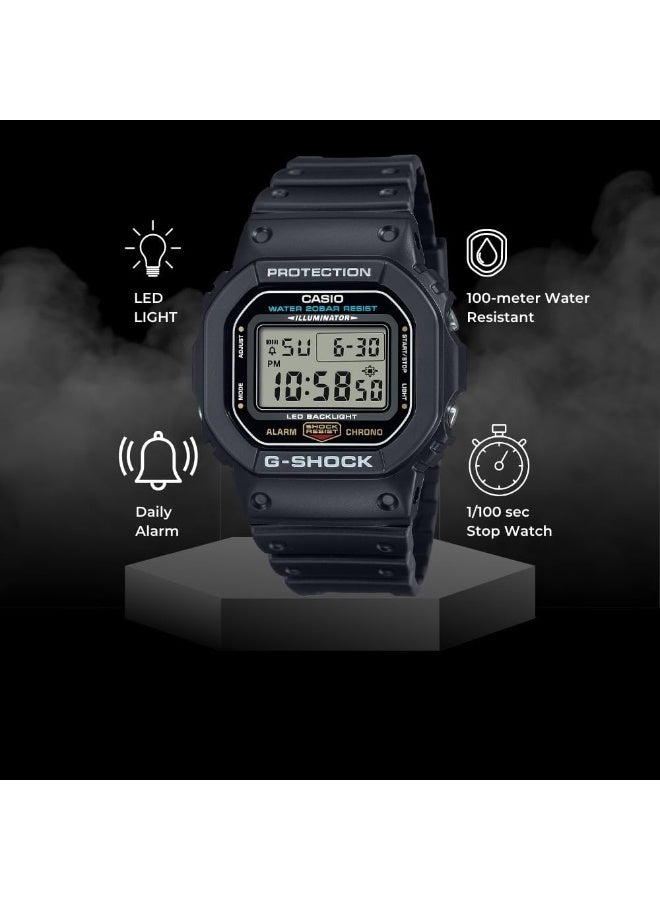 G-SHOCK G-Shock Casio Watch - DW-5600E-1VDF Grey Dial, Black Band - Image 2