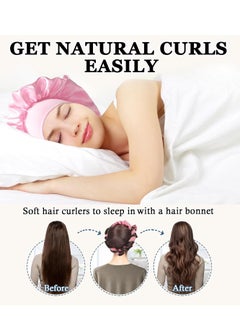 General Heatless Curling Rod Headband, Upgraded Heatless Curls Soft Hair Curler to Sleep In, Overnight Hair Rollers No Heat Curls, Hair Styling Kit for Girls with Long and Medium Hair, Gifts for Women  - Image 3