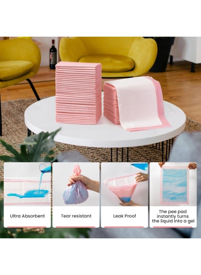 Meetion 50 Pieces, 45X60cm Pet Training Pads Disposable Pee Pad for Dog Puppy Cat Rabbits Pets, Quick Drying No Leaking Super Absorbent - Image 3