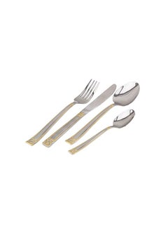 Berger 24 Piece Silverware Flatware Cutlery Set With Square Stand, Stainless Steel Includes 6 Knife, 6 Fork, 6 Tea Spoon, 6 Dinner Spoon, Mirror Polished, Dishwasher Safe  - Image 2