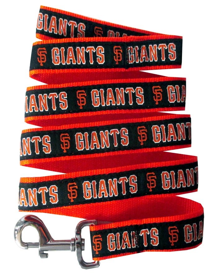 Pets First MLB PET Leash, Small, San Francisco Giants Dog Leash, Baseball Team Leash for Dogs & Cats. A Shiny & Colorful Dog & Cat Leash with Emboridered Team Name/Logo Licensed by the MLB - Image 1