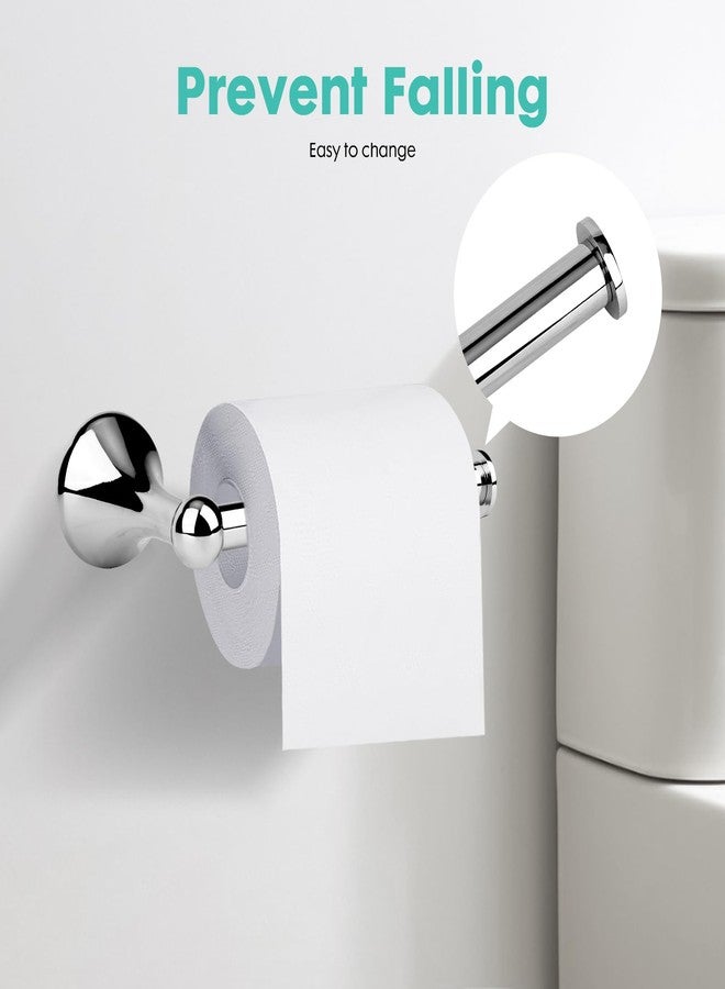 Ntipox Chrome Toilet Paper Holder Antique Wall Mount,Towel Ring,Toilet Tissue Roll Holder and Hand Towel Holder Set for Bathroom, RV, Bathroom Hardware Accessories Set Chrome - Image 5