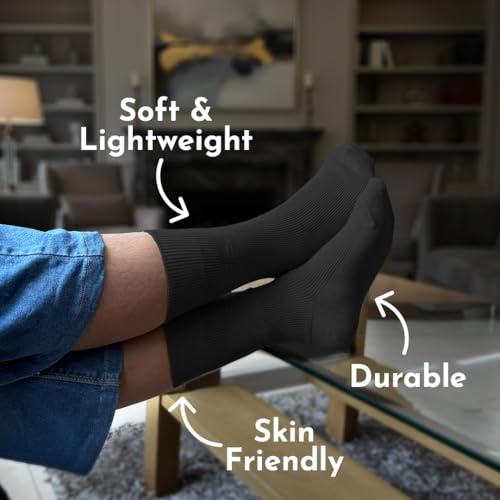 HEELIUM Woolen Socks for Men and Women | Soft, Warm & Durable Winter Socks | Non-Irritating, Thermal & Lightweight | Crew Length Socks | Perfect for Cold Weather & Winter Comfort - Image 3