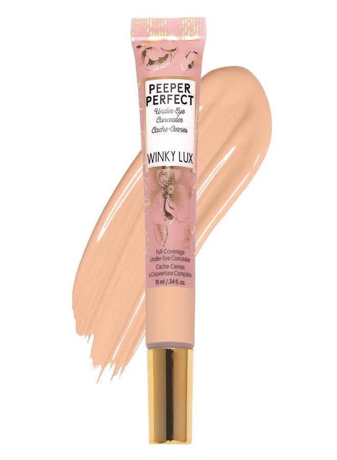 Winky Lux Peeper Perfect Under Eye Concealer, Makeup & Eye Brightener, Full Coverage Concealer for Dark Circles, Color Corrector & Eye Primer With Collagen, Hyaluronic Acid & Vitamin E (Neutral Beige) - Image 1