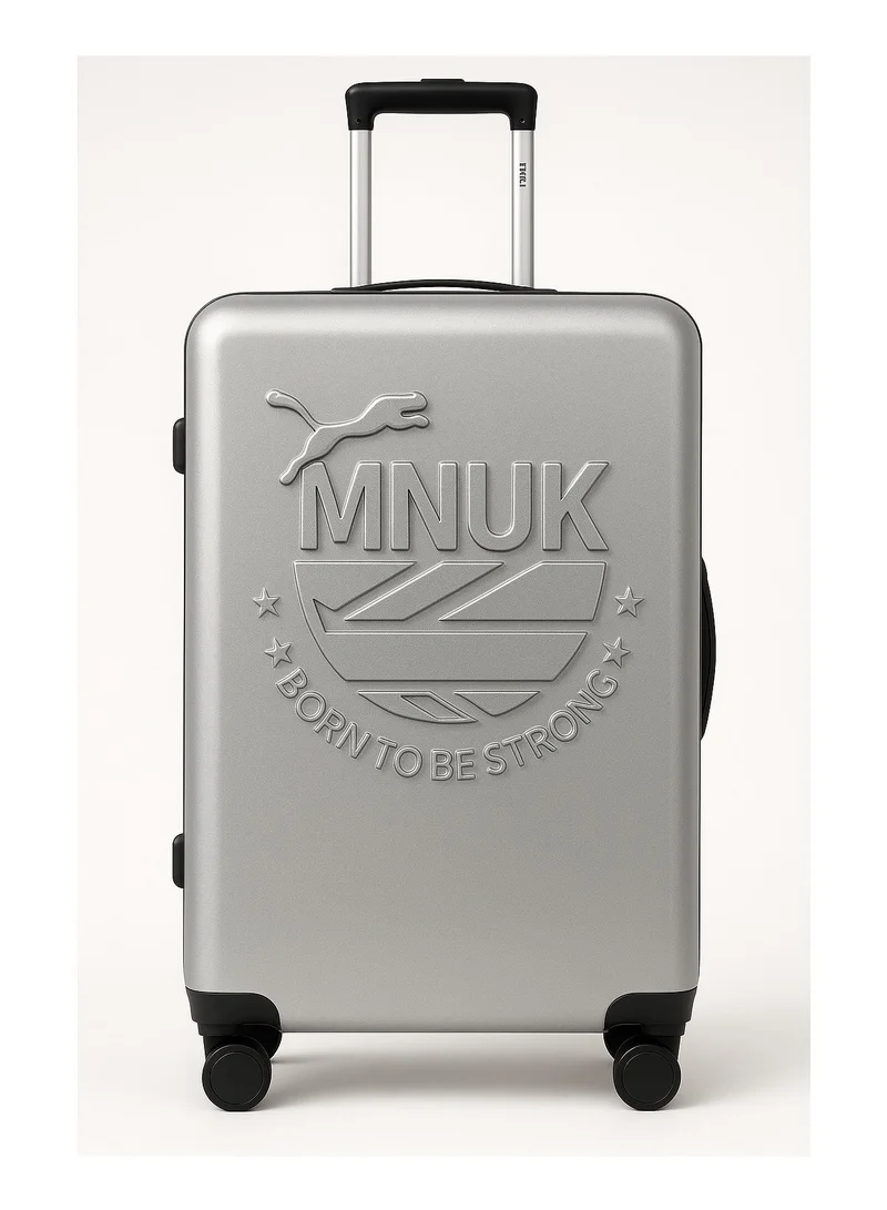 Mnuk 20/24/28 MANCHESTER Set of 3 Luggage bag | Polycarbonates & ABS Hardside Luggage Trolley with TSA Lock| Double 360Â° 4 Wheeler| Cabin-20 Inch, Medium- 24 Inch, Large-28 Inch| Silver  | Best Price UAE