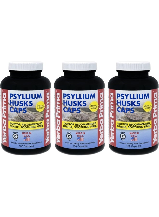 Yerba Prima Psyllium Husks Capsule - Pack of 3 - Image 1