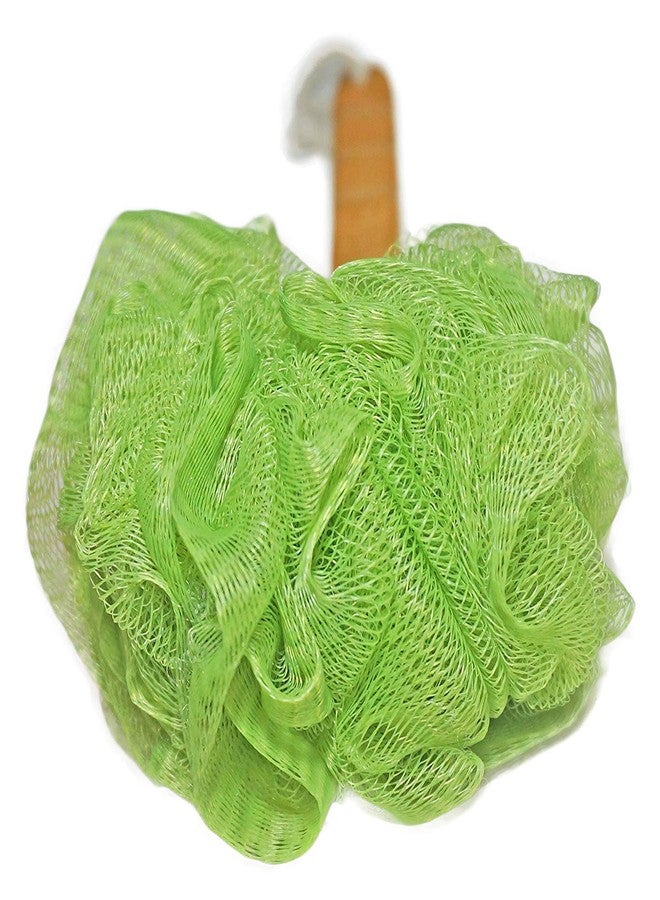 JINS-Hung Shower Loofah Body & Back Scrubber - Exfoliating Loofah luffa loofa Bath Brush On a Stick - with Long Wooden Handle Back Brush for Men & Women - Easy Reach Body Wash & Lotion Applicator 2-Pack - Image 4