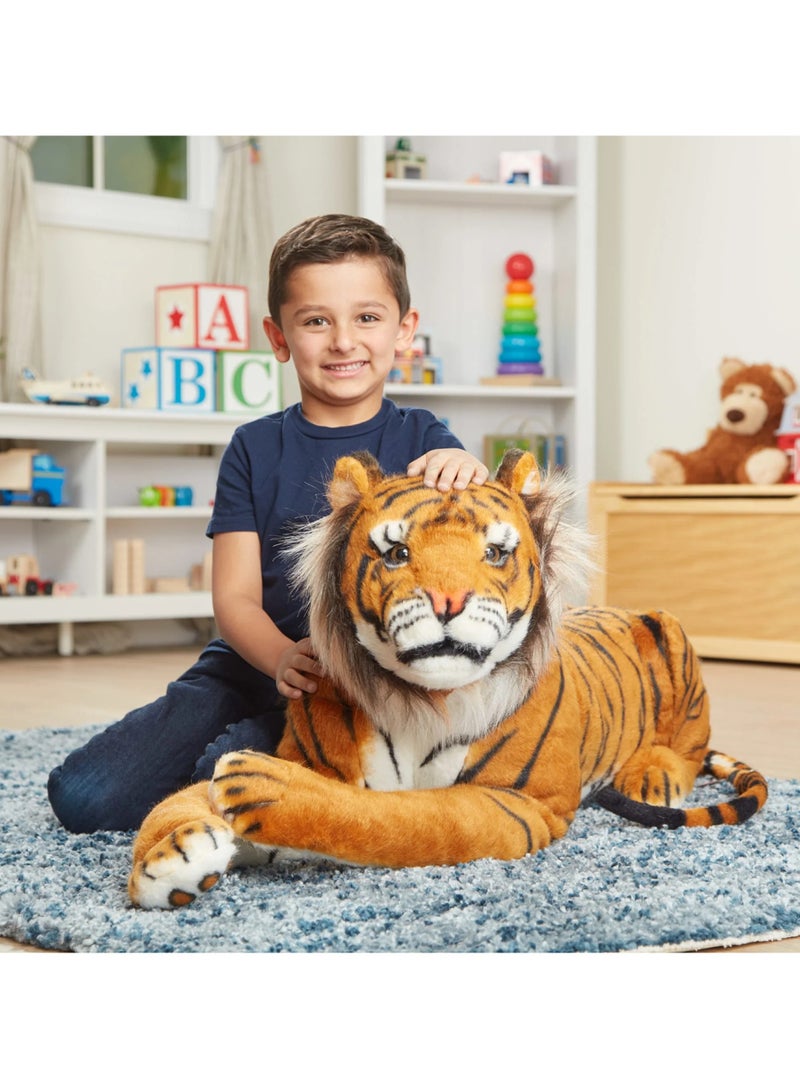 Big Tiger Sot Toy ,Stuffed Animal Plush Cat ,Indian Tiger 105 cm - Image 1