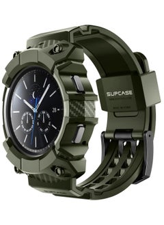 SupCase Custodia per Galaxy Watch 4 [46mm] 2021, Robusta Custodia Protettiva con Cinturini di Ricambio per Galaxy Watch 4 Classic 46mm 2021 (Verde)  - Image 1