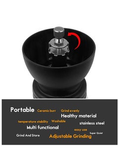 MIBRU Manual Coffee Bean Grinder Glass Portable With Ergonomic Handle  - Image 3