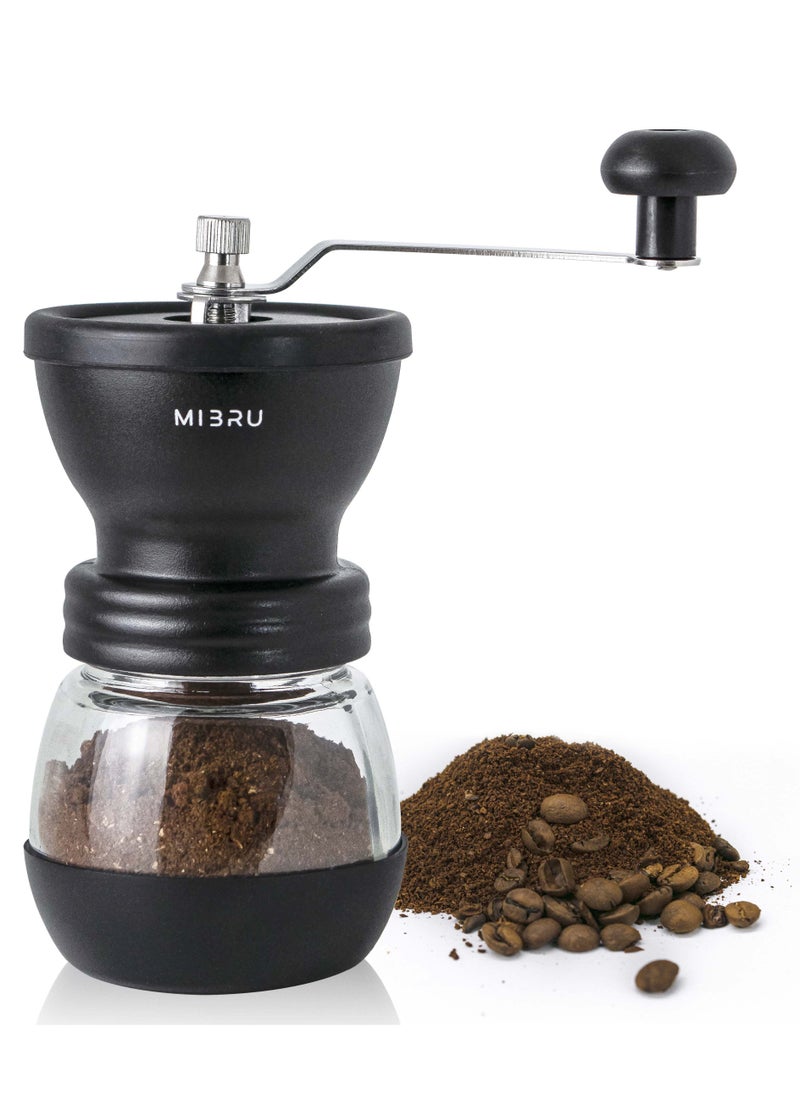 MIBRU - Manual Coffee Bean Grinder Glass Portable With Ergonomic Handle - Image 1