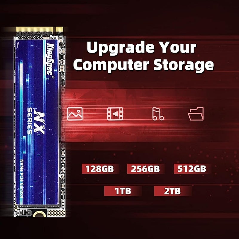 KingSpec 512GB SSD, M.2 2280 PCIe Gen3x4 Internal Solid State Drive, Up to 3500MB/s Read Speed, 3D NAND Flash Compatible with Laptop and Desktop PC - Image 5
