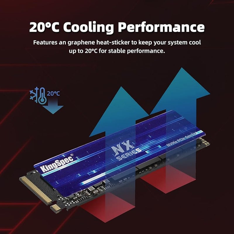 KingSpec 512GB SSD, M.2 2280 PCIe Gen3x4 Internal Solid State Drive, Up to 3500MB/s Read Speed, 3D NAND Flash Compatible with Laptop and Desktop PC - Image 4