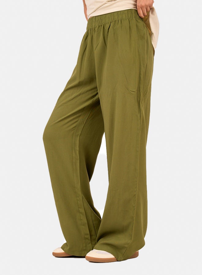 Clue Tencel Wide-Leg Pants  - Image 2