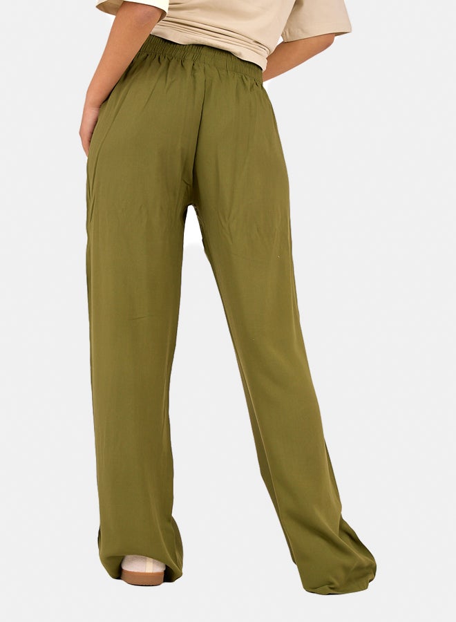Clue Tencel Wide-Leg Pants  - Image 3