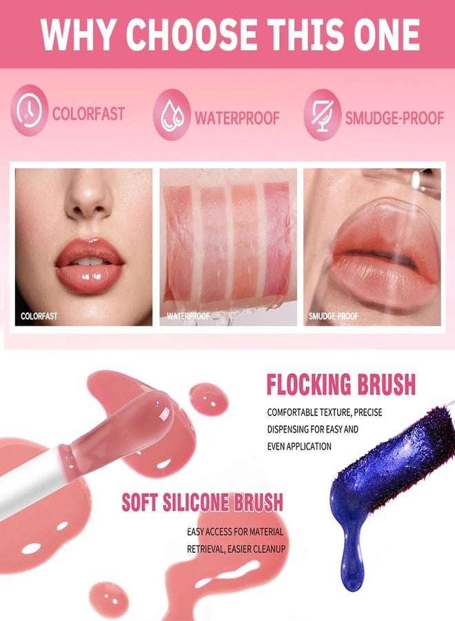 Hxssll Peel Off Lip Liner & Gloss - Long-Lasting Smudge-Proof Soft Rosy Peach Lip Tint & Lip Stain Liner with Hydrating High Shine Gloss for Defined, Fuller Peachy Lips - Waterproof Soft Glam Lip Makeup - Image 5