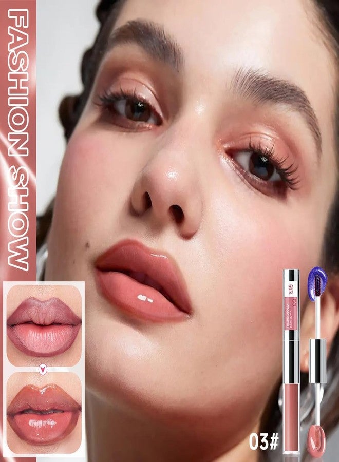 Hxssll Peel Off Lip Liner & Gloss - Long-Lasting Smudge-Proof Soft Rosy Peach Lip Tint & Lip Stain Liner with Hydrating High Shine Gloss for Defined, Fuller Peachy Lips - Waterproof Soft Glam Lip Makeup - Image 3