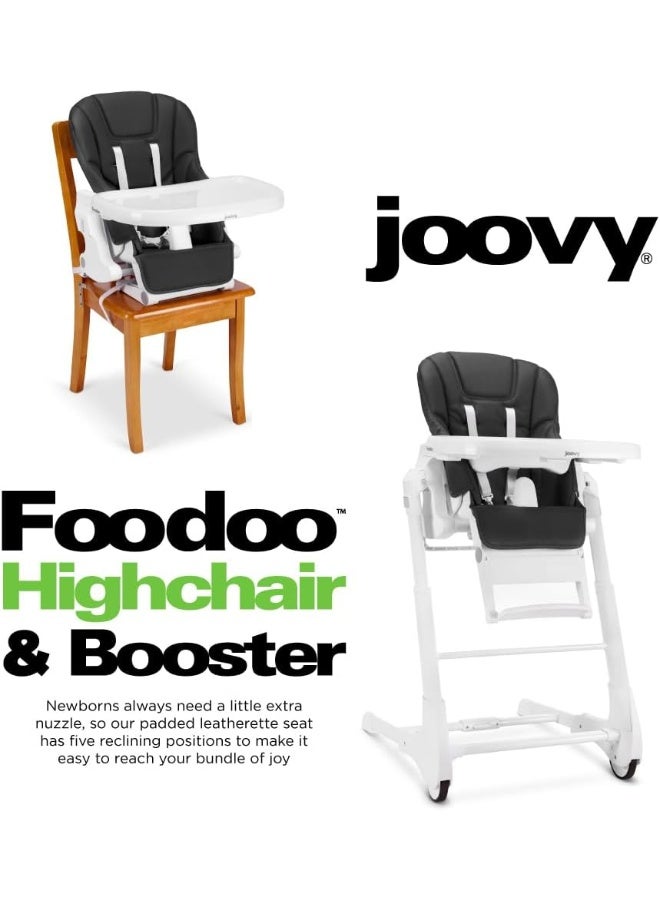 Joovy Foodoo High Chair & Booster Seat, Jet - Image 5