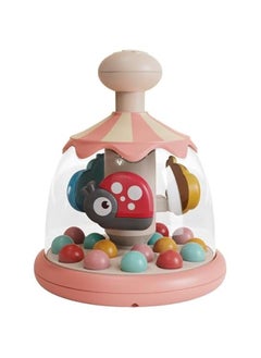 Pink Baby Toy: Spin, Tumble, and Pop for Infants - Learn Cause and Effect - Colorful Faces - 6 Months Plus