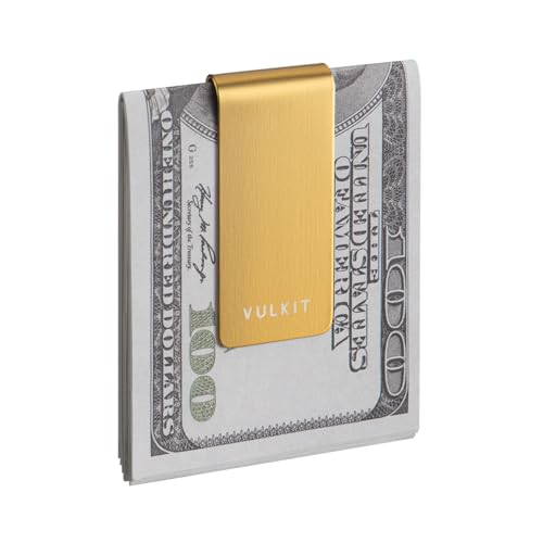 VULKIT Money Clip Stainless Steel Cash Holder EDC Accessories Mens Money Clips - Image 1