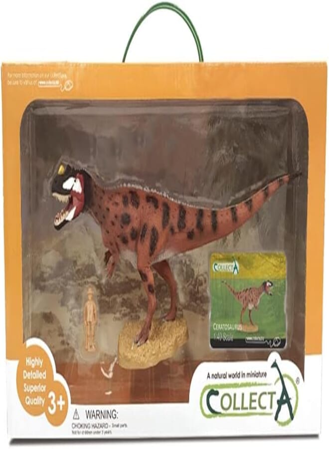 CollectA prehistory: Ceratosaurus Deluxe Window Box 27 cm brown