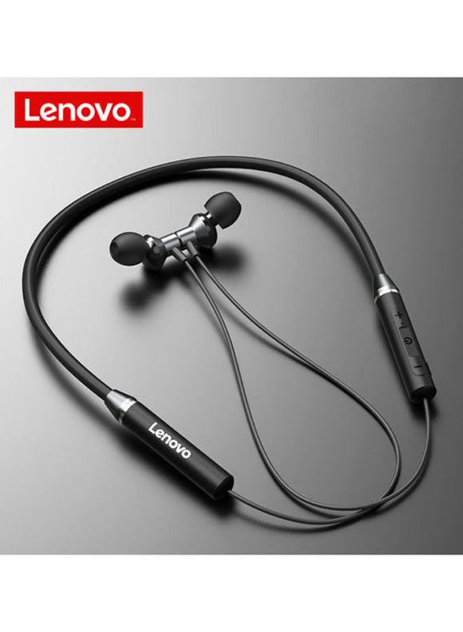 Lenovo Bluetooth 5.0 Wireless Neckband Earphones Black - Image 2