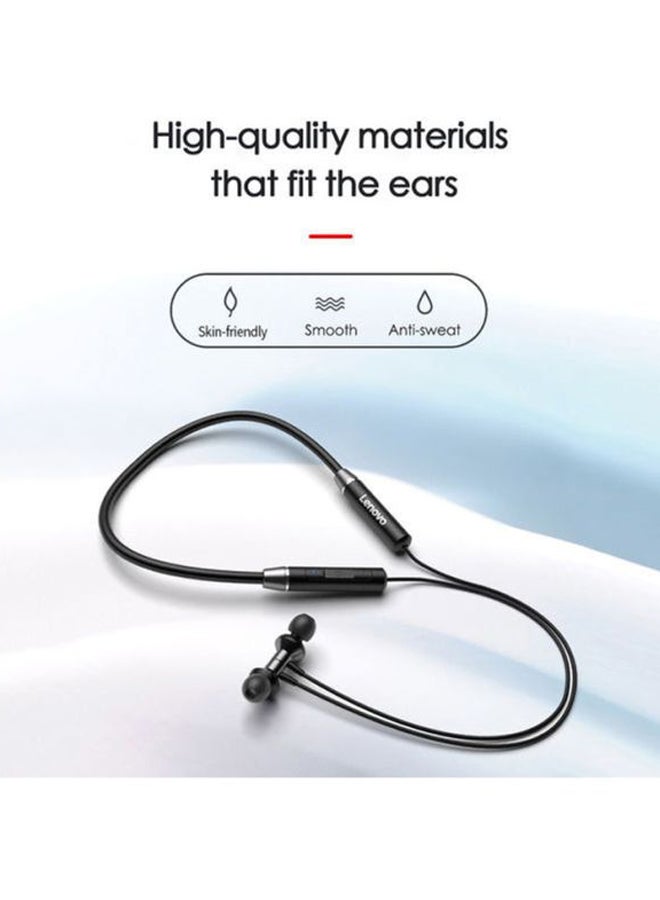 Lenovo Bluetooth 5.0 Wireless Neckband Earphones Black - Image 3