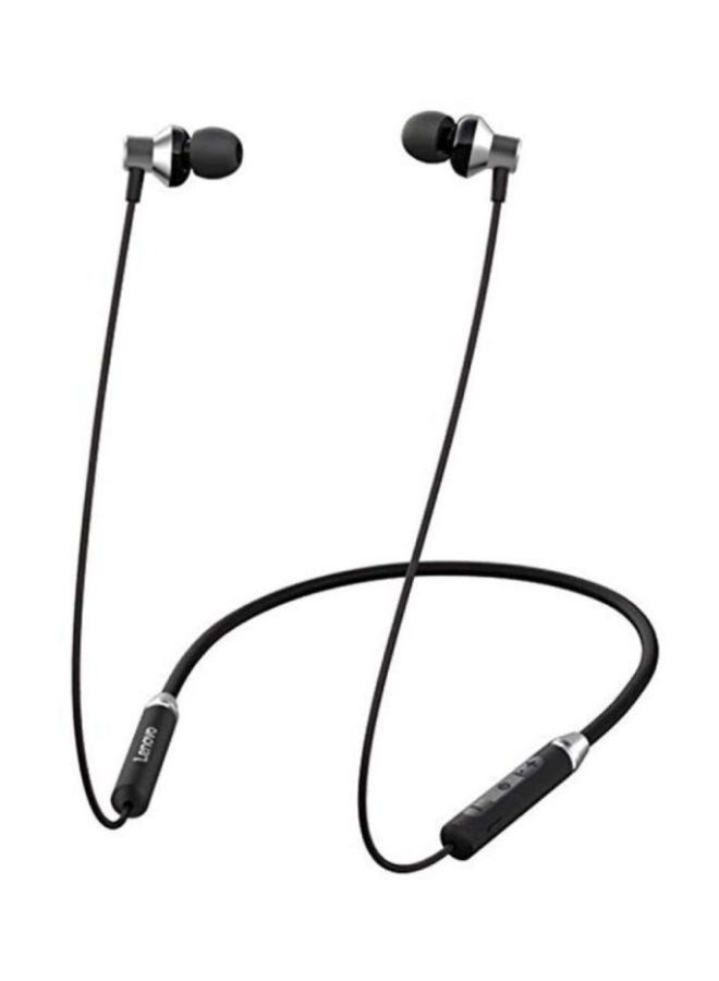 Lenovo Bluetooth 5.0 Wireless Neckband Earphones Black - Image 1