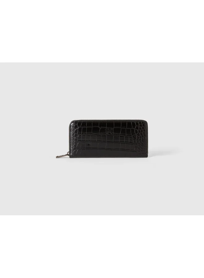 UNITED COLORS OF BENETTON Large Zip Wallet