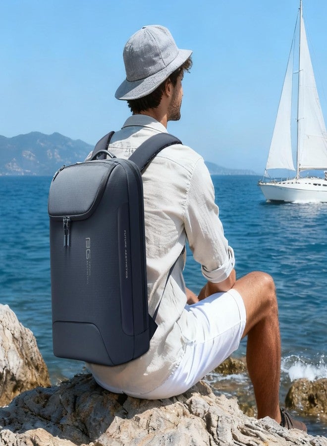 بانجي حقيبة ظهر بانج المريحة والمضادة للسرقة لأجهزة الكمبيوتر المحمولة للرجال والنساء، حقيبة ظهر للسفر والعمل مقاس 15.6 بوصة، حقيبة ظهر مقاومة للماء وخفيفة الوزن ومتينة للمكتب والجامعة والأنشطة الخارجية - Image 2