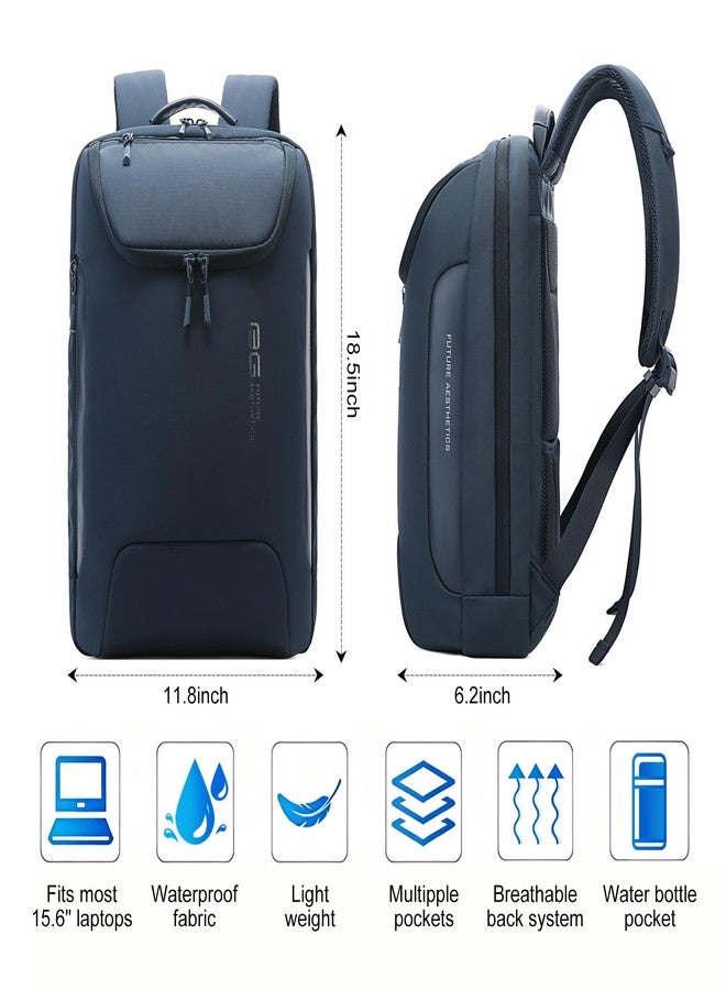 بانجي حقيبة ظهر بانج المريحة والمضادة للسرقة لأجهزة الكمبيوتر المحمولة للرجال والنساء، حقيبة ظهر للسفر والعمل مقاس 15.6 بوصة، حقيبة ظهر مقاومة للماء وخفيفة الوزن ومتينة للمكتب والجامعة والأنشطة الخارجية - Image 3