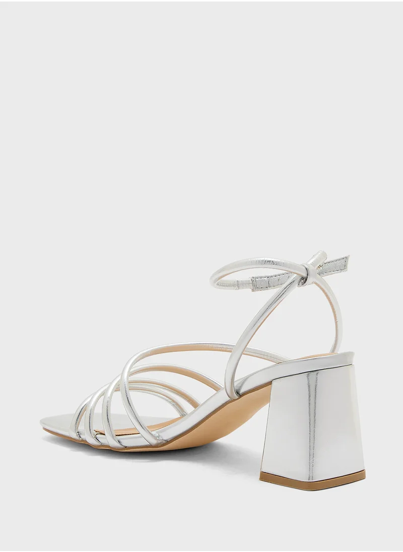 ترافل من نمشي Multi Strap Ankle Strap Heel Sandal