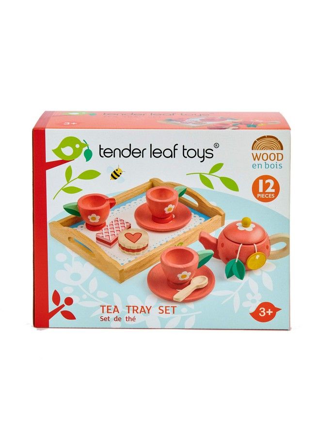 Tender Leaf Toys Wooden Tea Tray Pretend Food Play Toy With Tea Bags And Snacks Made With Premium Materials And Craftsmanship Develops Problem Solving Skills And Imaginative Play 3+ Years - Image 5