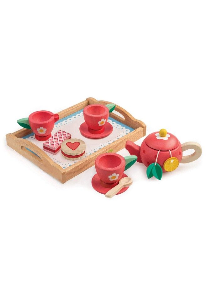 Tender Leaf Toys Wooden Tea Tray Pretend Food Play Toy With Tea Bags And Snacks Made With Premium Materials And Craftsmanship Develops Problem Solving Skills And Imaginative Play 3+ Years - Image 4