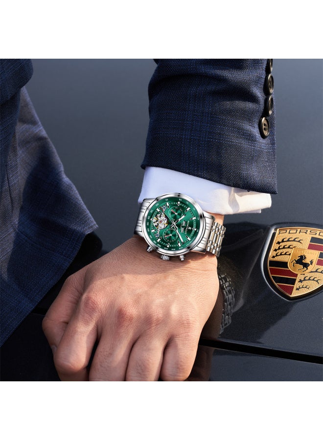 Montagut Men's Skeleton Automatic Mechanical Watch Business Casual Multifunctional Men's Watch Spring Festival Gift - Image 1